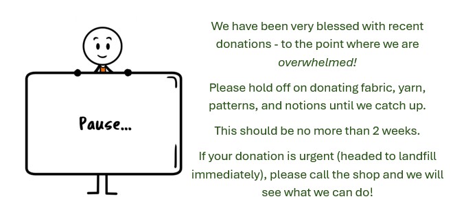 donations paused